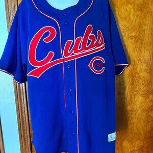 NEW!!!  MLB - Chicago Cubs full button-down jersey style shirt - Large